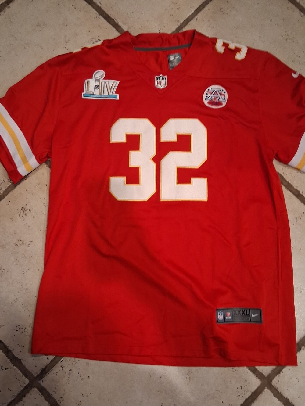 Nike Kansas City Chiefs Tyrann Mathieu #32 Super Bowl LIV Jersey Men's XXXL Red